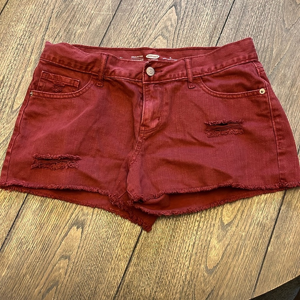 Old Navy Semi-Fitted Distressed Shorts